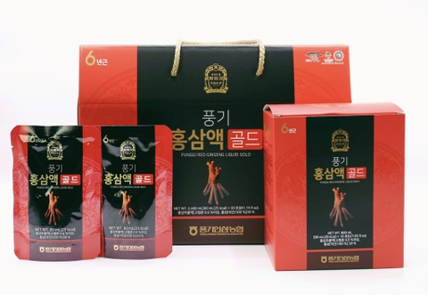 Nước hồng sâm Punggi Red Ginseng Liquid Gold  2400ml/hộp (80ml*30 gói)