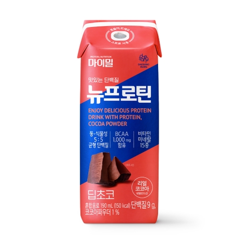Thức uống dinh dưỡng MyMeal NU Protein Deep Choco 190ml thùng 30 hộp