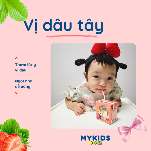Thức uống dinh dưỡng vị dâu tây MyKids Strawberry 150ml