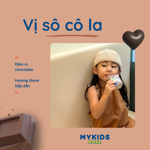 Thức uống dinh dưỡng vị socola MyKids Chocolate 150ml