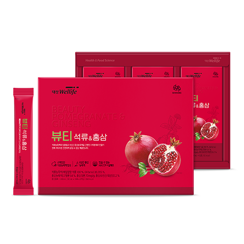 Nước Lựu & Hồng sâm Beauty Pomegranate & Red Ginseng Stick (10 ml×30 gói)