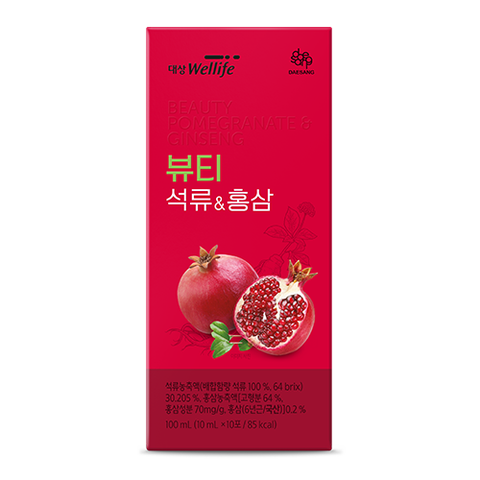 Nước Lựu & Hồng sâm Beauty Pomegranate & Red Ginseng Stick (10 ml×30 gói)