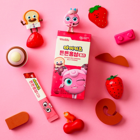 Thạch hồng sâm Mykids Red Ginseng Jelly Strong (20g×20 cái)