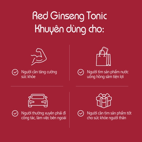 Nước hồng sâm Red Ginseng Tonic (50 mlx24 gói)