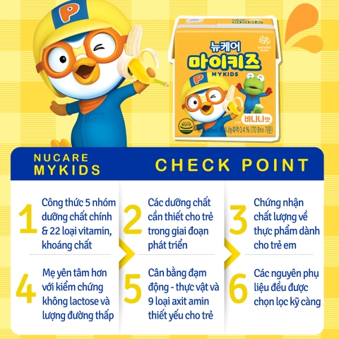 Thức uống dinh dưỡng vị chuối MyKids Banana 150ml thùng 24 hộp