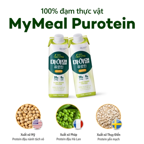 Thức uống đạm thực vật 100% Mymeal Purotein Grain 250ml