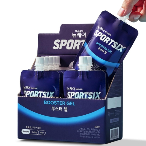 Thức uống trước khi tập thể thao TPBS Nucare SportSix Booster Gel 60g x 10 gói