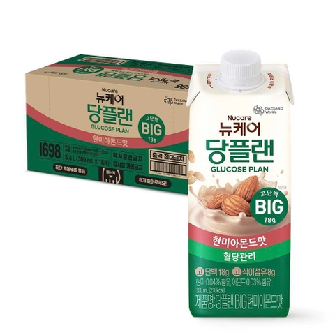 Thực phẩm bổ sung NUCARE Glucose Plan Big Brown rice & Almond 300ml