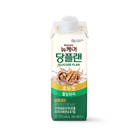 Thức uống dinh dưỡng dành cho người tiểu đường TPBS NUCARE Glucose Plan vị óc chó 200ml x 24 hộp