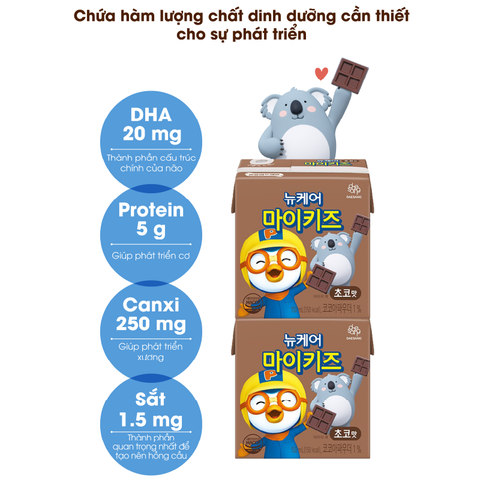 Thức uống dinh dưỡng vị socola TPBS Nucare MyKids Chocolate 150ml x 24 hộp