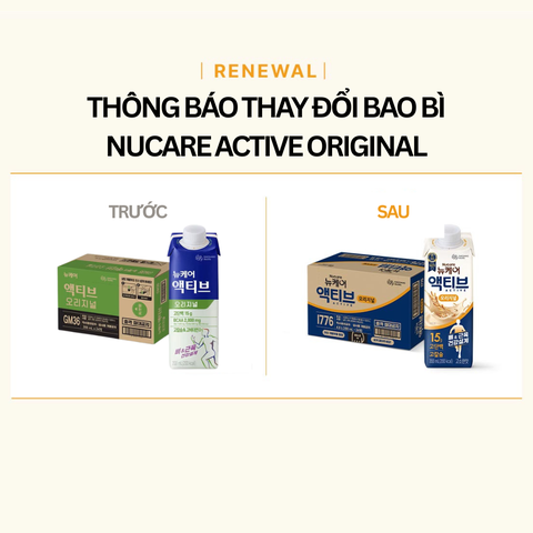 Thức uống dinh dưỡng protein & canxi cao Nucare Active Original 200ml