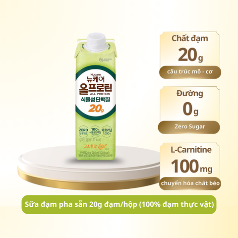 Thức uống đạm thực vật 100% Nucare All Protein Plant Based Savory Grain 250ml