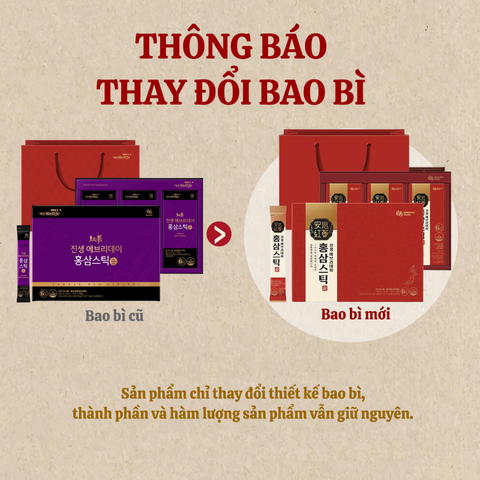 TPBVSK Nước hồng sâm Red Ginseng Everyday Extract Stick Mild 10ml x 30 gói