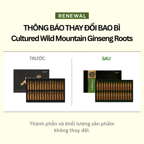 TPBS Nước rễ sâm Cultured Wild Mountain Ginseng Roots (20ml*30 ống)