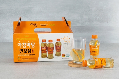 Nước Hồng Sâm Có Củ set 120ml x 10 chai - Achimmadang Hàn Quốc