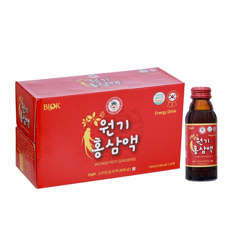 Nước Hồng Sâm Wongi set 100ml x 10 chai Wellbio