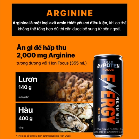 TPBS Nước uống có ga Arpoten Focus lon 355ml x 6 lon