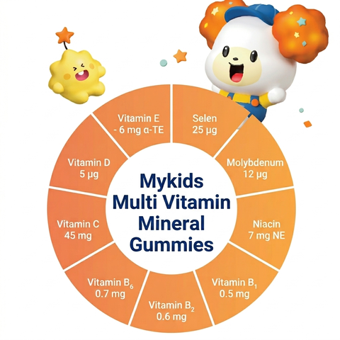 TPBVSK Vitamin trẻ em Mykids Multi Vitamin Mineral Gummies (4g×60 cái) dạng kẹo dẻo