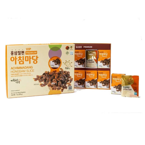 Hồng Sâm Thái Lát Tẩm VIP Hộp 200g - Achimmadang Hàn Quốc