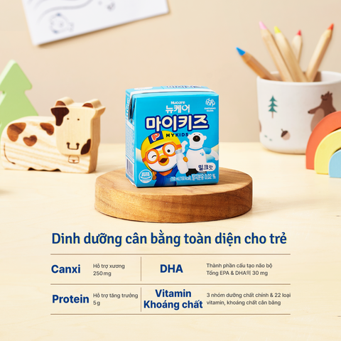 Thức uống dinh dưỡng vị sữa MyKids Milk 150ml thùng 24 hộp