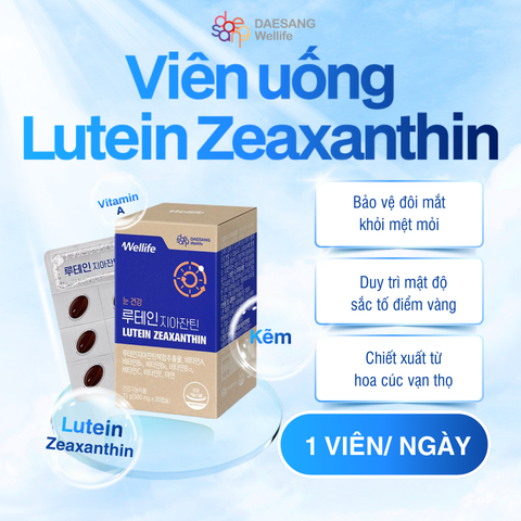 Thực phẩm bảo vệ sức khỏe Lutein Zeaxanthin (500 mg×30 viên)