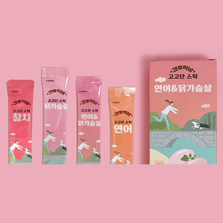 Pate dạng stick cho chó/mèo Gyeonwoo Jiknyang GogoDan 15g*10 gói