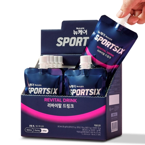 Thức uống sau khi tập thể thao Nucare SportSix Revital Drink 100ml×10 gói