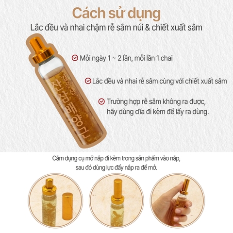 TPBS Nước rễ sâm Cultured Wild Mountain Ginseng Roots (20ml*30 ống)