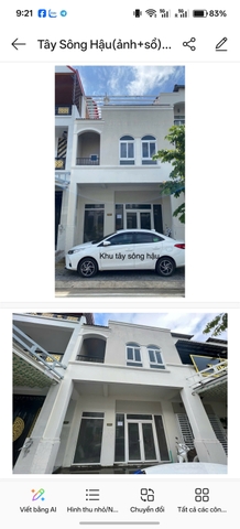 🏠 BÁN NHÀ THÔ 1 TRỆT 2 LẦU ĐƯỜNG ĐIỆN BIÊN PHỦ – TÂY SÔNG HẬU GIAI ĐOẠN 1