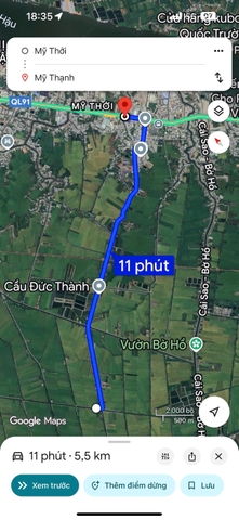 🔰 Bán Đất Đất Ruộng Tây An Bờ Hồ, Mỹ Thới - Giá Tốt!