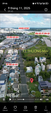 🔰 Bán Nền Lô Góc 2 Mặt Tiền Đường 5F KĐT Tây Sông Hậu - Gần TT Thương Mại!