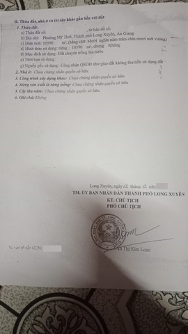 🔰 BÁN 10 CÔNG ĐẤT RUỘNG KÊNH SÁU BỬU, MỸ THỚI