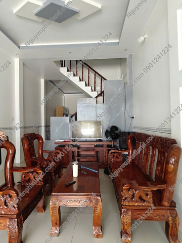 BÁN NHÀ 1 TRỆT 1 LẦU MẶT TIỀN TRƯỜNG CHINH – KDC XẺO TRÔM 1, 2