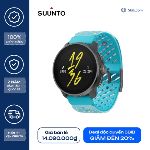 Đồng hồ thể thao GPS Suunto Race S Titanium viền Titan