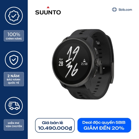 Đồng hồ thể thao GPS Suunto Race S viền Thép