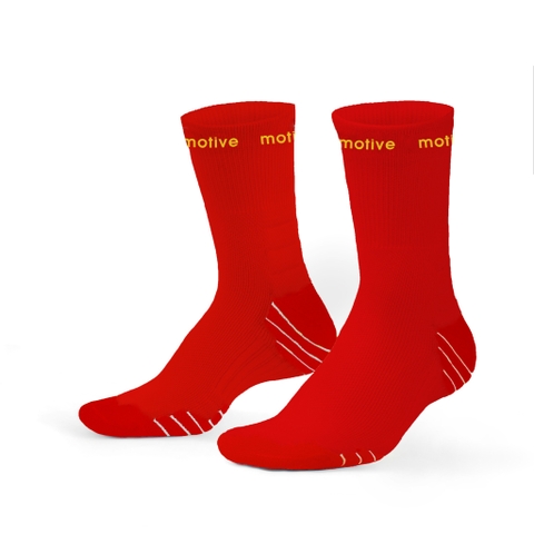 Tất Vớ Thể Thao Motive Sock Freesize Unisex - Đỏ