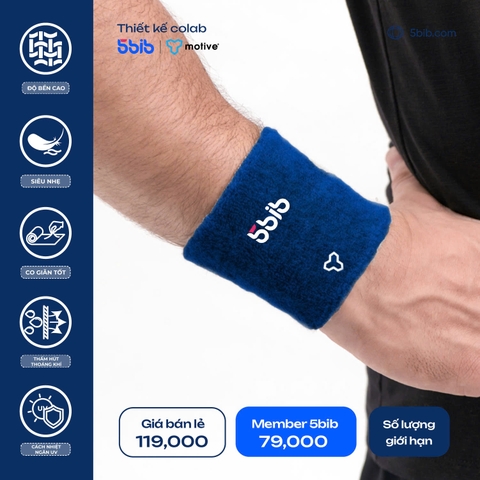 BĂNG CỔ TAY THẤM MỒ HÔI SWEATBANDS 5BIB