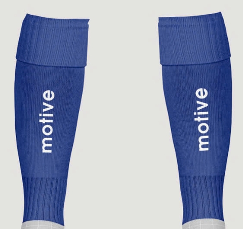 Tất/ Vớ ống chân bóng đá Motive - Màu Xanh Dương