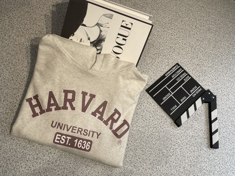 Áo Hoodie unisex form rộng có mũ chất bỉ bông - Be