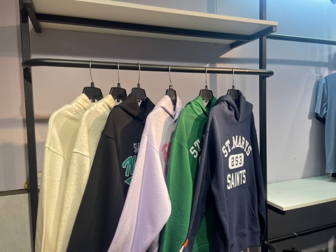 Áo Hoodie unisex form rộng có mũ chất bỉ bông, áo hoodie nam nữ