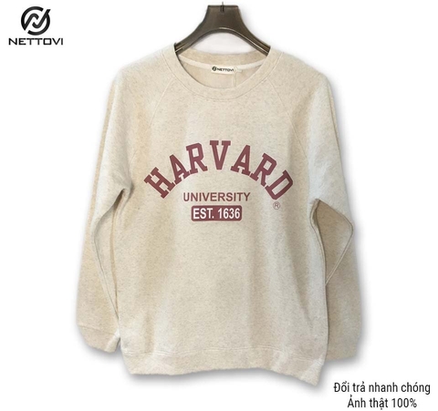 Áo Sweater nỉ bông Nam nữ dáng rộng kiểu dáng basic cực HOT - Be