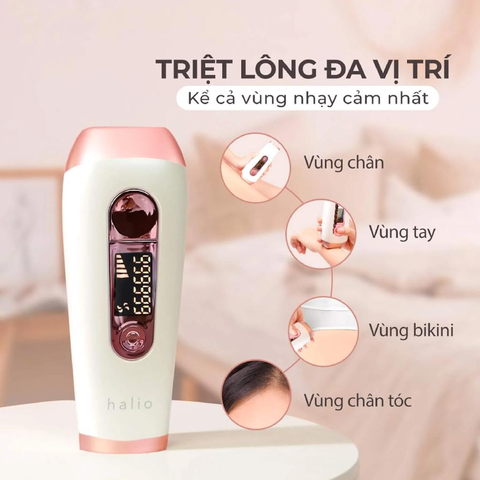 Halio Máy triệt lông cá nhân IPL Hair Removal Device (IP02)