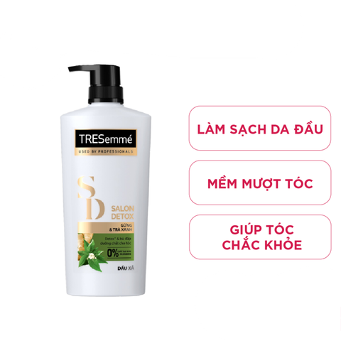 Dầu xả Tresemme Salon Detox Gừng và Trà xanh giúp tóc chắc khỏe (620g) (IP01)
