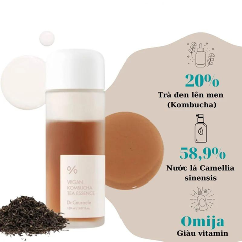 Dr.Ceuracle Nước thần Vegan Kombucha Tea Essence 150ml (IP02)
