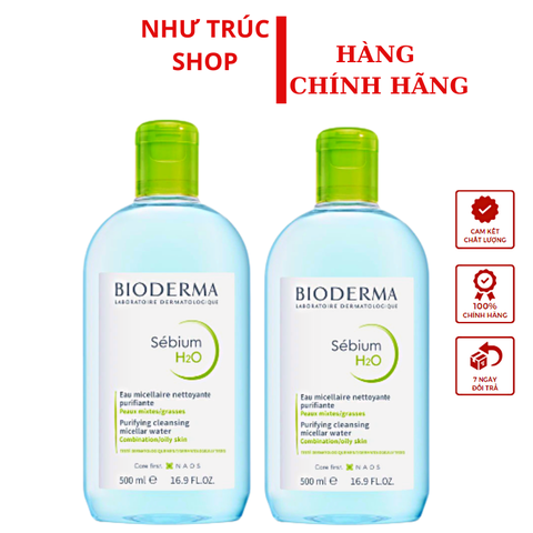 TẨY TRANG BIODERMA - XANH 500ml