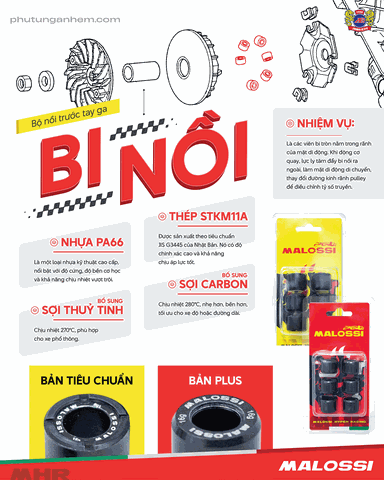 So sánh Bi Nồi Malossi: Tiêu chuẩn hay PLUS – Đâu là lựa chọn hoàn hảo cho xe của bạn?