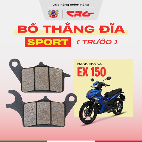 Bố Thắng Đĩa Phanh Ăn Chịu Nhiệt Cao CRG Sport X30 Kim Loại Đồng Cho Xe EX 150
