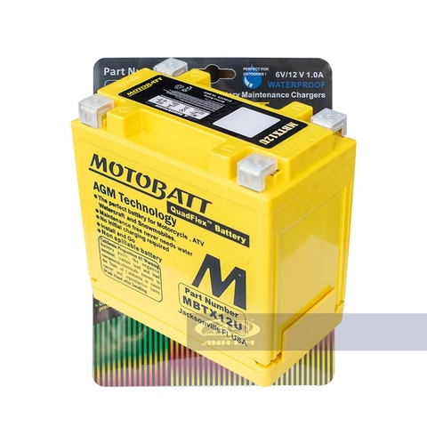 BÌNH ẮC QUY MOTOBATT 12U (12V-14.8A) MTB-MBTX12U