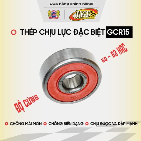 Bạc đạn 6202-2RS Siêu Bền Chống Bụi JVT Đùm Sau Yamaha 15x35x11mm