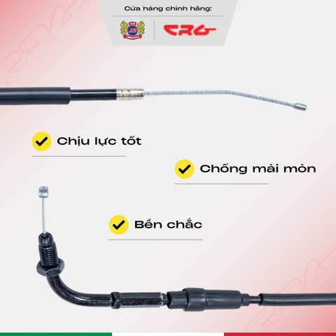 Dây ga Wave Alpha thép thay thế CRG bền bỉ như zin